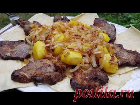 КАРТОХА С МЯСОМ В КАЗАНЕ БАТИН РЕЦЕПТ