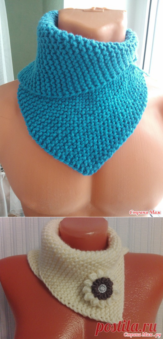 Манишка из прямоугольника.