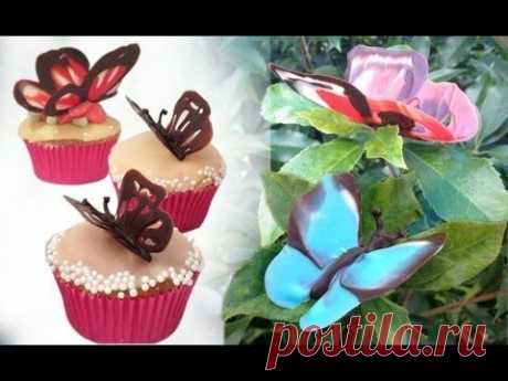 Chocolate Butterfly Decorations Tutorial HOW TO COOK THAT Ann Reardon