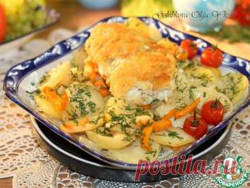 Минтай в пергаменте со сливочным вкусом. Изюминка блюда - приготовление в пергаменте или фольге. Рыба получилась сочная, ароматная с отличным сливочным вкусом. А еще и полезная. Подаем рыбу с любимым гарниром. У меня овощи.