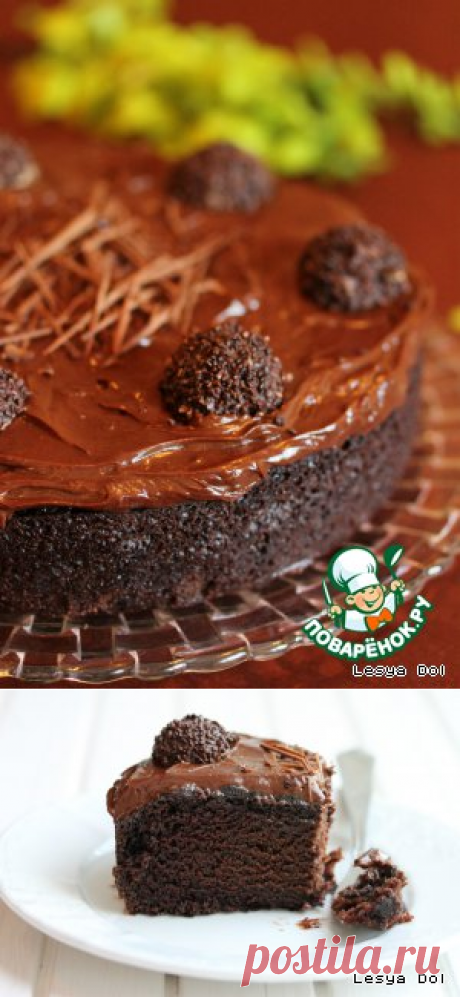 Торт "Пища дьявола" - кулинарный рецепт