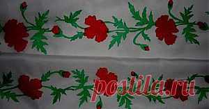 Маки на занавески в кухню гильоширование |Горячие кружева. Гильоширование или выжигание по ткани