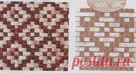 Плетение разноцветного полотна из газетных трубочек