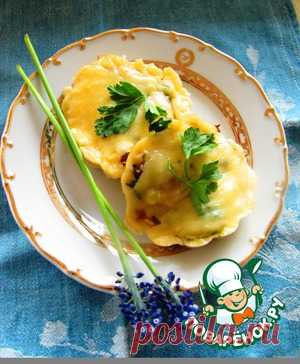 Сырные корзиночки-тарталетки с начинкой - кулинарный рецепт