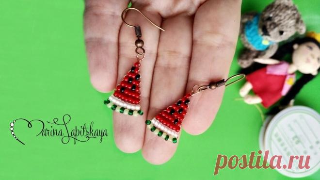 Как сплести серьги 
