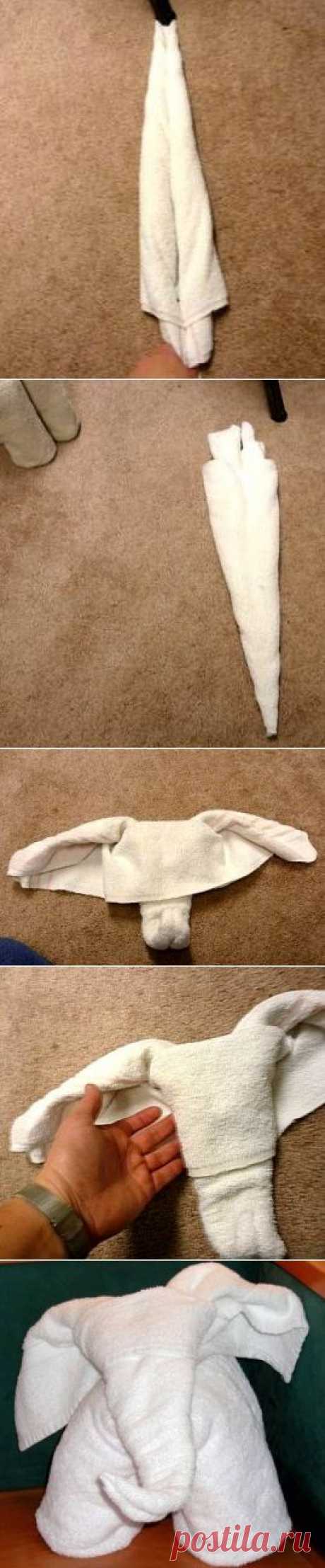 Оригами » Как оформить полотенце в подарок