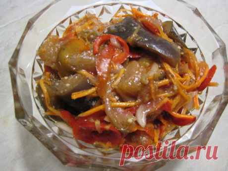 Баклажаны с овощами по корейски на закуску и на зиму. Рецепт с фото пошагово. | STASNET | Яндекс Дзен
