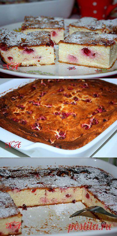 Творожная запеканка с мороженными ягодами. : Запеканки и омлеты