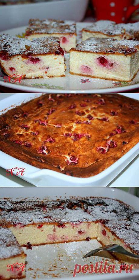 Творожная запеканка с мороженными ягодами. : Запеканки и омлеты