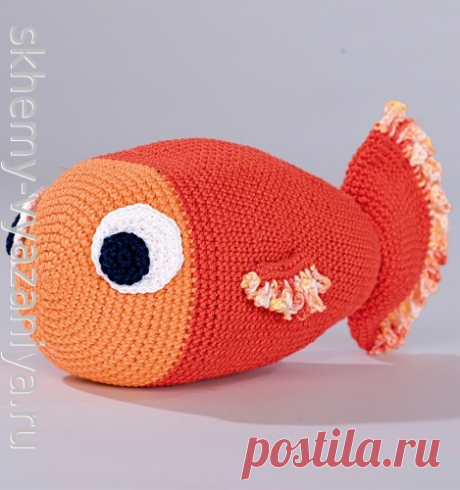 Рыбка Полли. Схема вязания крючком и описание.