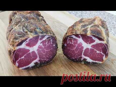 ВЯЛЕНАЯ СВИНАЯ ШЕЯ СО ВКУСОМ МЯСА ХАМОНА за 43 дня.