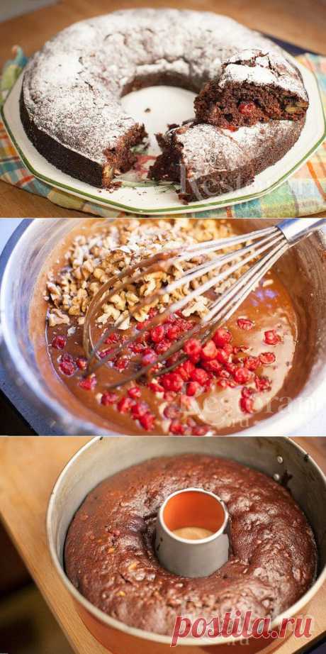 Постная коврижка с медом и орехами - нежная и рассыпчатая..