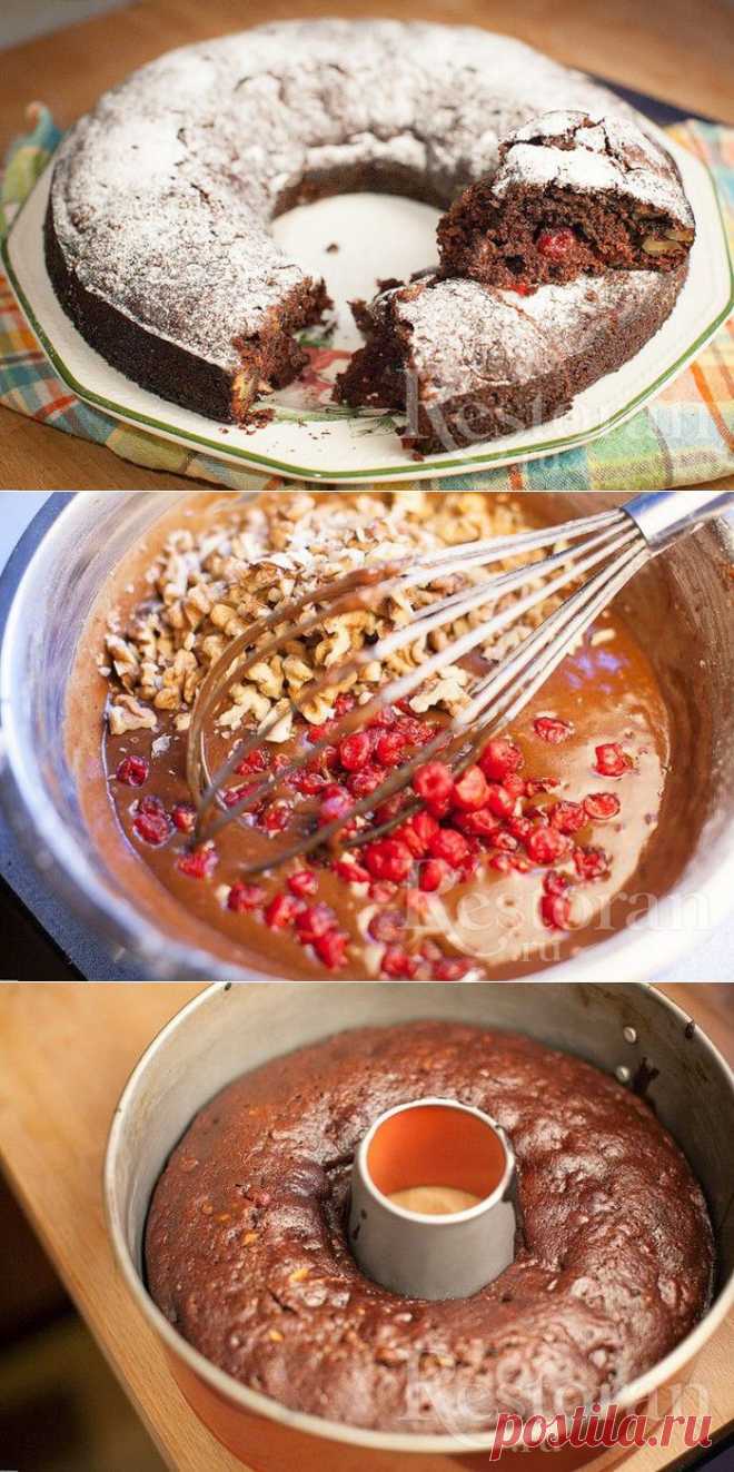 Постная коврижка с медом и орехами - нежная и рассыпчатая..