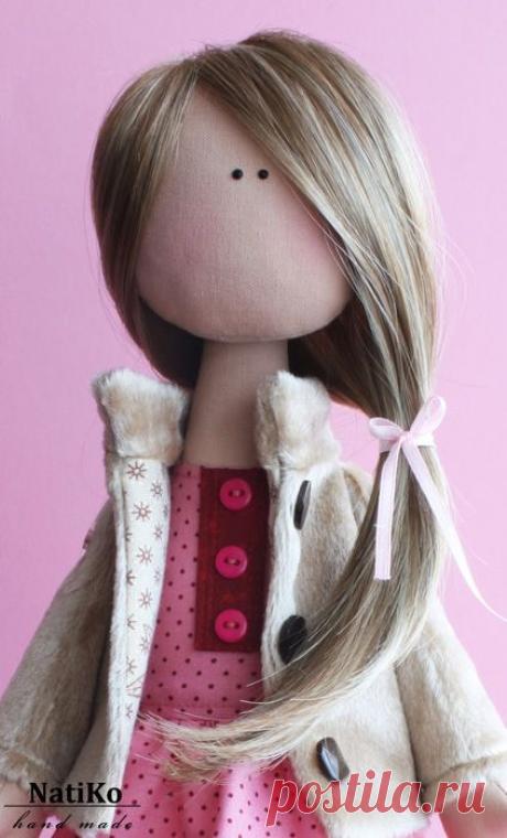 Волосы кукле из тресс.