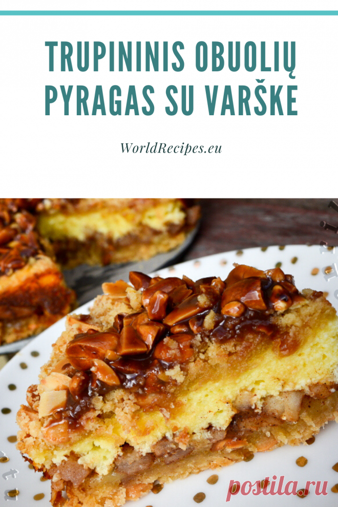 Trupininis obuolių pyragas su varške