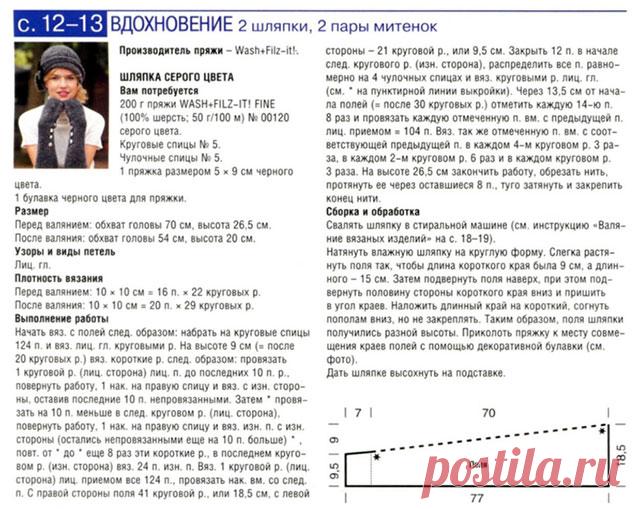 Вяжем спицами женские осенне-зимние шляпы – 5 схем с описанием