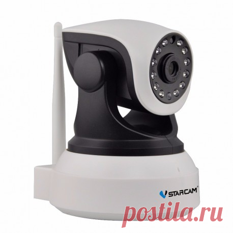 Купить IP / WiFi камера видеонаблюдения VStarcam C7824 с PTZ механизмом, поворотная. Стандарт видео Onvif, датчик движения.