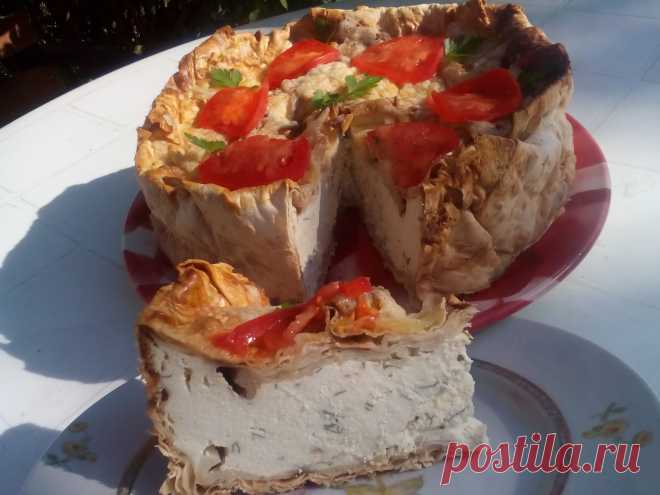 Сырный #пирог из армянского лаваша.