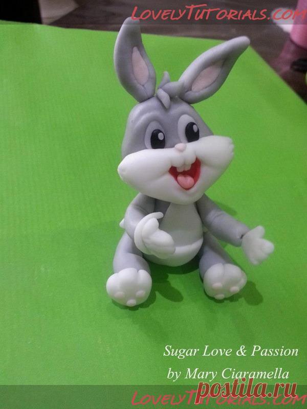МК лепка "Зайчик" - Bunny cake topper tutorial - Мастер-классы по украшению тортов Cake Decorating Tutorials (How To's) Tortas Paso a Paso
