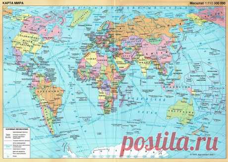 Карты мира - как они выглядят в разных странах