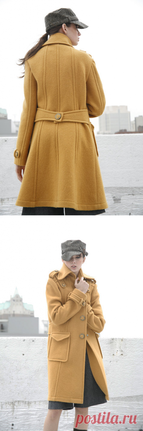 Выкройка пальто с burdastyle.