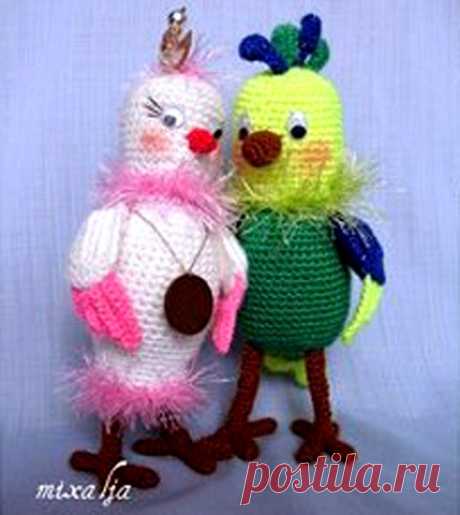 Вязаная игрушка Попугай. Текстовое руководство