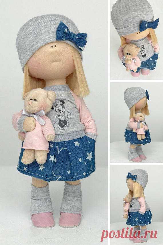 Cloth doll Tilda doll Art doll Stoffpuppe Poupée Handmade doll
