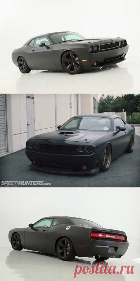 ROUGH MUSCLE: JON SIBAL'S DODGE CHALLENGER.