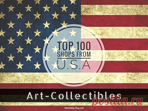 Top 100 USA Etsy Shops in Art & Collectibles Best Selling | Etsy Top 100 Etsy Shops from USA Art & Collectibles products category 2008 - 2021 information November 2021 update  You will receive 2 digital PDF and MS Excel files: TOP 100 Etsy USA shops (pdf), (3 pages) TOP 100 Etsy USA shops (MS Exsel)  + BONUS - TOP 100 Etsy World shops (pdf), (3 pages)  On 1 page