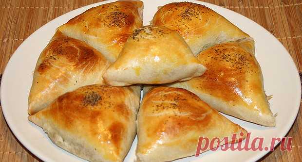 Cамса — те же печеные пирожки, но с неповторимым восточным вкусом и ароматом. 

Ингредиенты
Мука 4 стакана 
Маргарин 150 г
1+1 яйцо 
1 стакан сметаны 
Сода, гашеная уксусом, 0,5 ч. ложки 
Мясной фарш баранина, при отсутствии таковой - свинина+говядина 500 гр. 
Лук репчатый 3 шт. 
Соль, перец 
Зелень 

Приготовить фарш, мясо брать пожирнее и лука побольше. В фарш нарезать зелень положить душистый перец, соль, всё перемешать до однородной массы. 
Тесто. Согретый при комнатно...