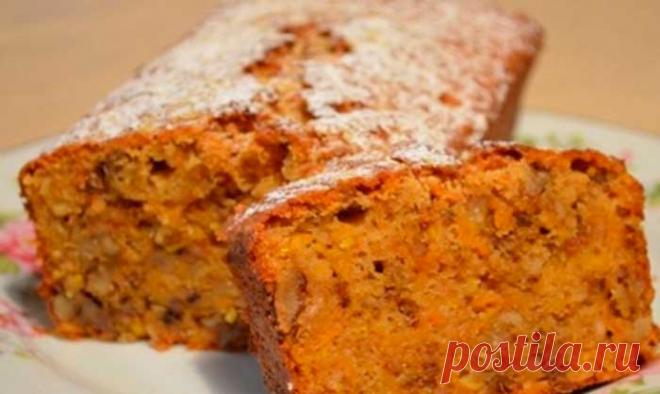 Тыквенный кекс с грецкими орехами