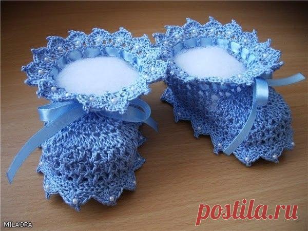 Пинетки крючком