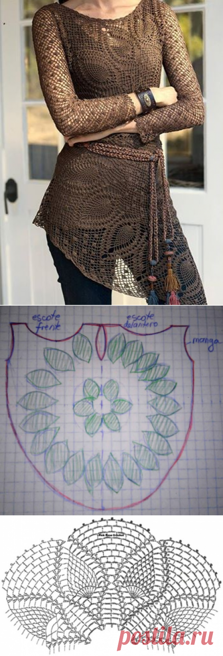 ВЯЗАНИЕ КРЮЧКОМ :ТУНИКА