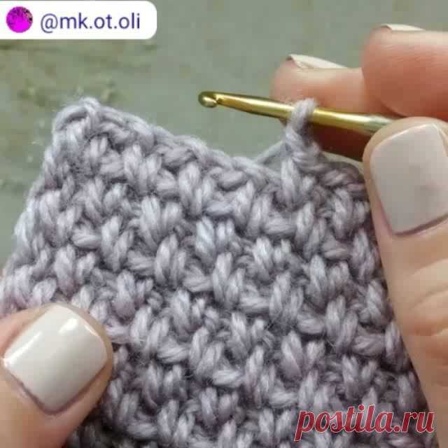 Sophy Crochê в Instagram: «Muito prático 💞👏🔝 🍃 RepostSave @mk.ot.oli ・・・ Для этого узора : набираем цепочку, в 3ю петлю делаем столбик без накида ➡воздушная петля➡на…»