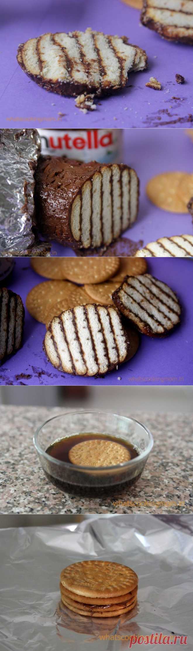 Десерт из печенья и шоколадной пасты Мока - рецепт и способ приготовления, ингридиенты | sloosh