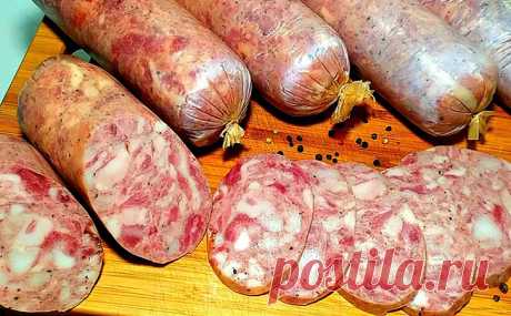 Домашняя колбаса за 3 часа в духовке: берем только мясо и никаких добавок не используем