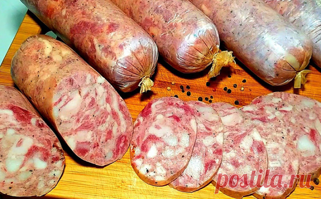 Домашняя колбаса за 3 часа в духовке: берем только мясо и никаких добавок не используем