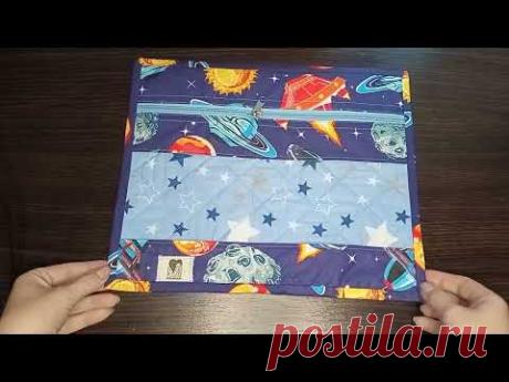 Тестильное - невышивальное. МК по пошиву текстильного конверта с прозрачным окошком для вышивки