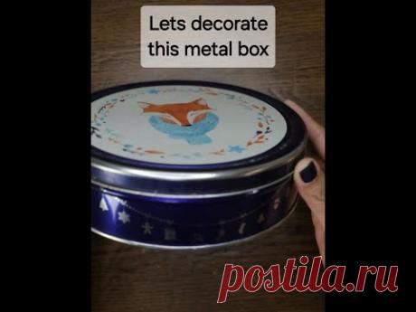 Lets decorate this simple box, upcycling, CreativeCat, Art and craft