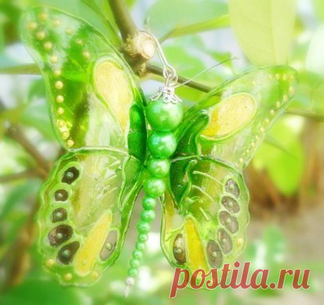 Бабочка из пластиковой бутылки. Мастер-класс  #МКбабочка #бабочкаизпластика #делаемсдетьми