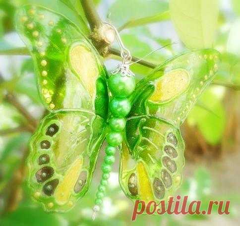 Бабочка из пластиковой бутылки. Мастер-класс  #МКбабочка #бабочкаизпластика #делаемсдетьми