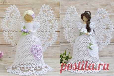 Самые красивые ажурные ангелы крючком. Приветствую вас на сайте Handmade-Paradise, спешу показать самых красивых ангелов, которых можно связать крючком