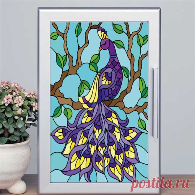 Película de ventana esmerilada de pavo real personalizada, antimirada, privacidad, películas de vidrieras estáticas 3D, pegatina impresa, espejo, decoración de Color no adhesiva - Etsy Chile