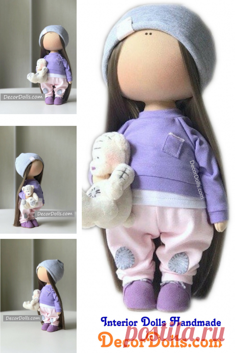 Handmade Fabric Doll, Textile Rag Doll, Original Baby Gift, Amazing Gi – Decor Dolls