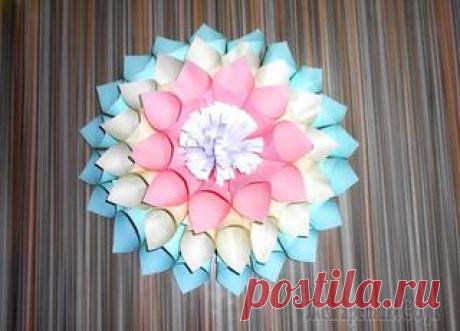 Цветы из бумаги. Большие цветы своими руками