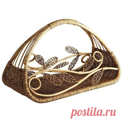 Leaf Scroll Basket