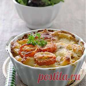 Макароны, запеченные с помидорами, под сыром рецепт – итальянская кухня: основные блюда