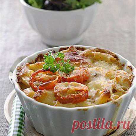Макароны, запеченные с помидорами, под сыром рецепт – итальянская кухня: основные блюда