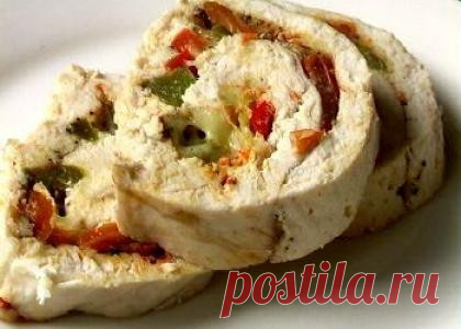 Куриный рулет запеченный в фольге