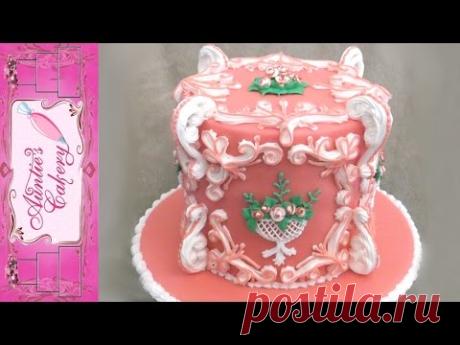 "Baskets and Scrolls" Celebration Cake